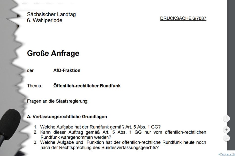 Eingegangen am 15.11.2016 im Sächsischen Landtag: 41 A4-Seiten mit 630 Fragen...