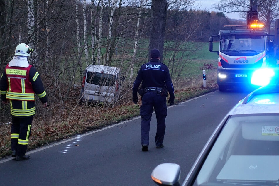 Einsatzkräfte der Feuerwehr und der Polizei waren vor Ort.