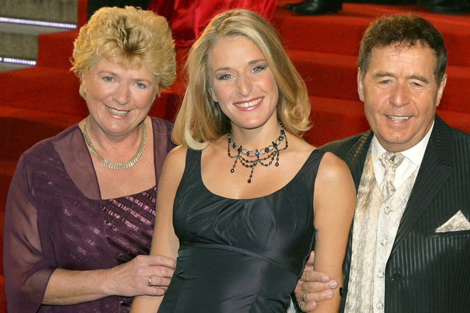 Sängerin Stefanie Hertel mit ihren Eltern Eberhard und Elisabeth Hertel (Archivfoto).