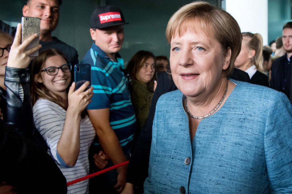 Angela Merkel ist bei den Besuchern des Kanzleramts ein gefragter Gast.