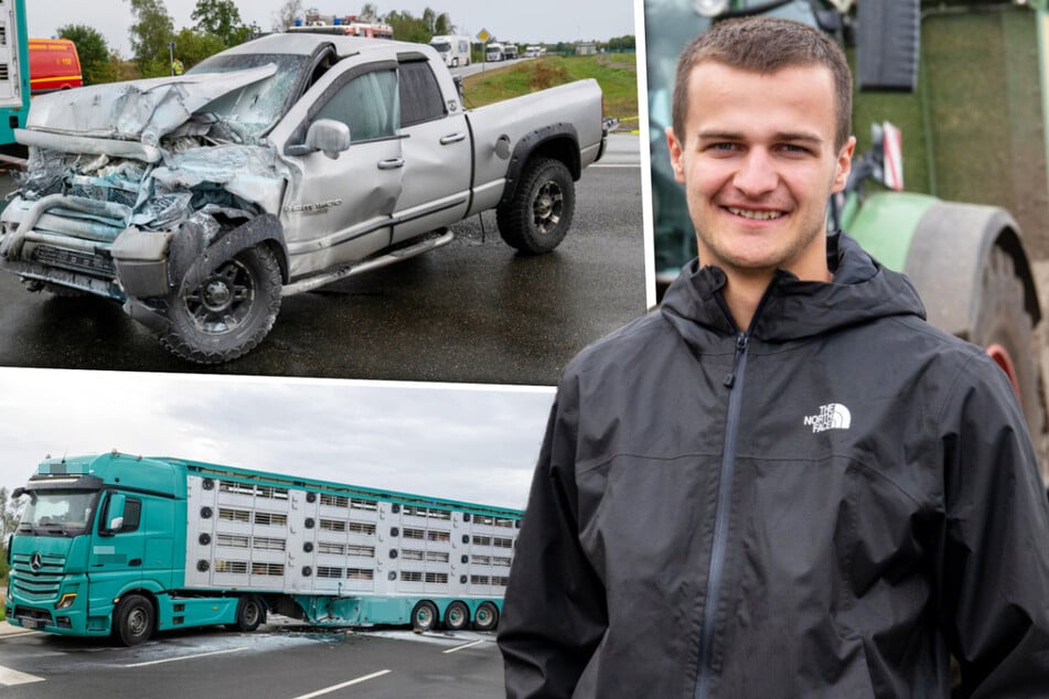 Junger Landwirt (20) rettet Mann aus brennendem Auto: Er ist der Held von der B186