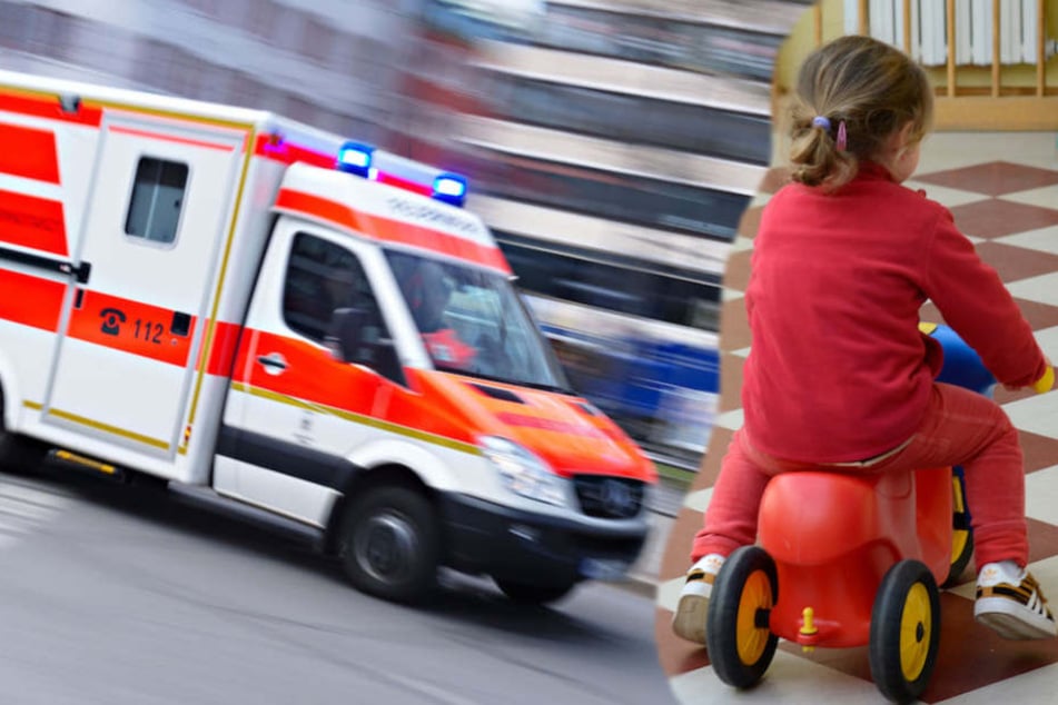 Mehr als 100 Kinder mussten in Kitas in Wildau von Sanitätern behandelt werden. (Bildmontage)