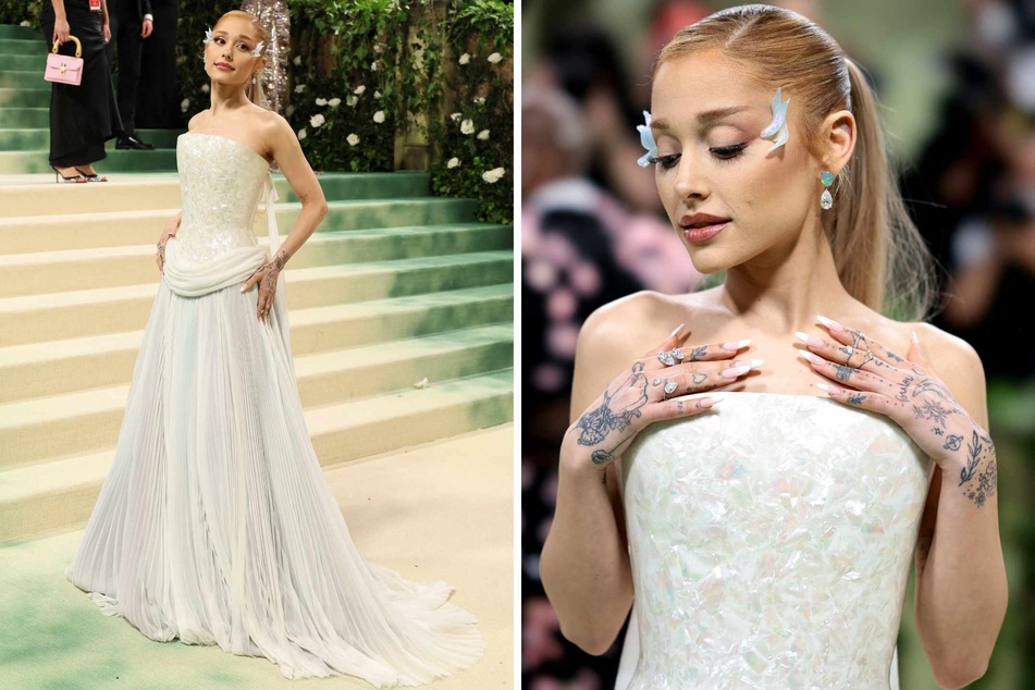 Ariana Grande goes full pearly girl and rocks a surprise performance for Met Gala 2024!