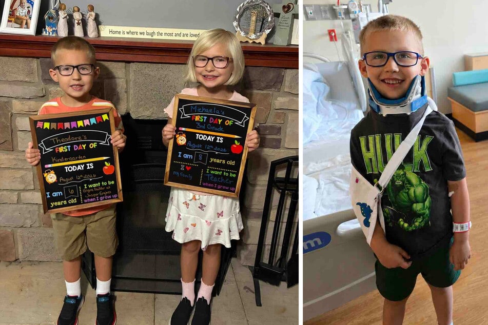 Theodore (5) und Michaela Wertman (†8) saßen während des Unfalls im Auto. Theodore konnte mittlerweile aus dem Krankenhaus entlassen werden.