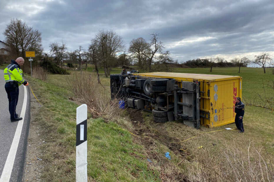 Der Unfall ereignete sich kurz vor der Ortseinfahrt Bildechingen.