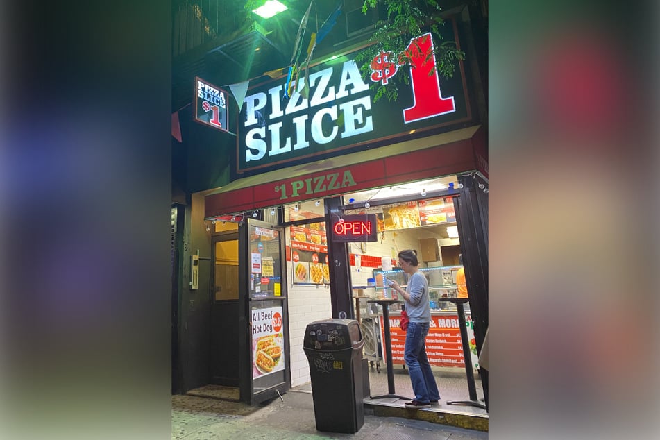 The dollar pizza storefronts are no-frills and grab-and-go establishments.