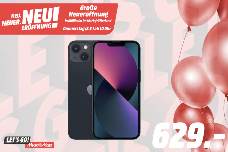 Apple iPhone 13 für 629 Euro.