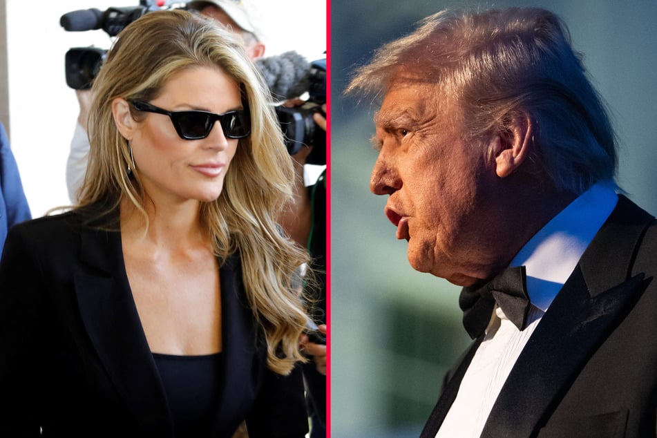 President Donald Trump (r.) tapped his former attorney Lindsey Halligan to serve as the US Attorney for the Eastern District of Virginia.