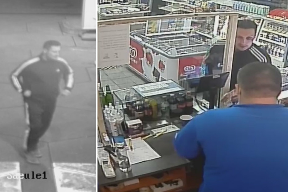 Mit Bildern aus einer Überwachungskamera sucht die Polizei Berlin nach dem Täter.
