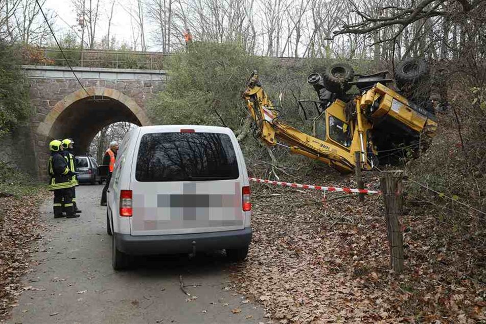 Polizei und Feuerwehr vor Ort.