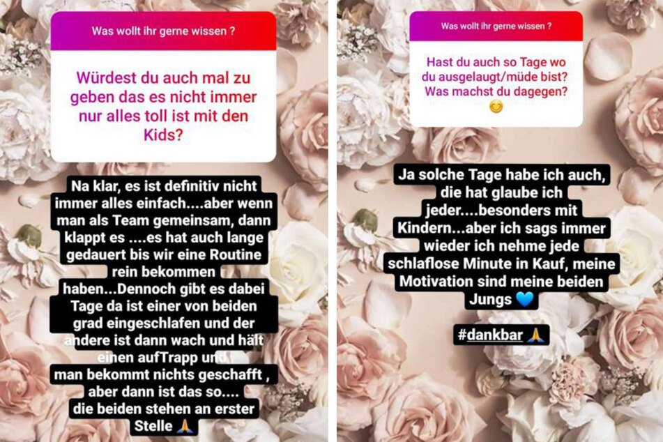 In einer Instagram-Fragerunde gestand Sarafina Wollny (26), dass auch sie manchmal Tage erlebe, an denen ihre Zwillinge sie ordentlich auf Trab halten.