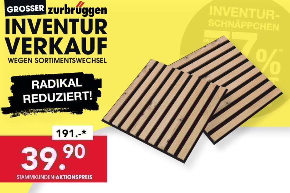 Das XORA Dekopaneel 6er-Set
für 39,90 Euro.