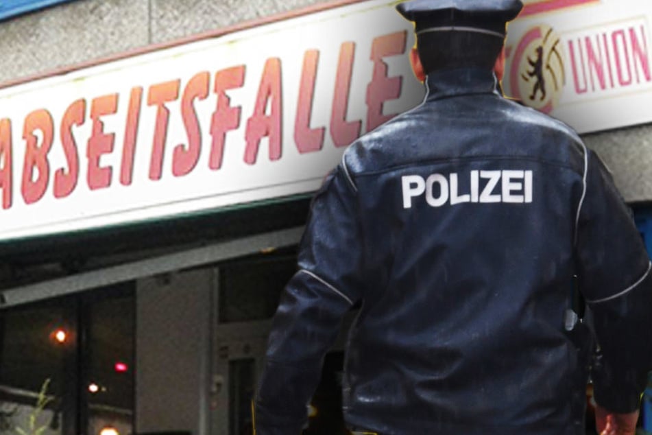 Die Polizei rückte mit mehreren Einsatzkräften. Einige Rangers-Fans konnte zunächst fliehen, wurden aber wenig später erkannt und festgenommen. (Bildmontage)