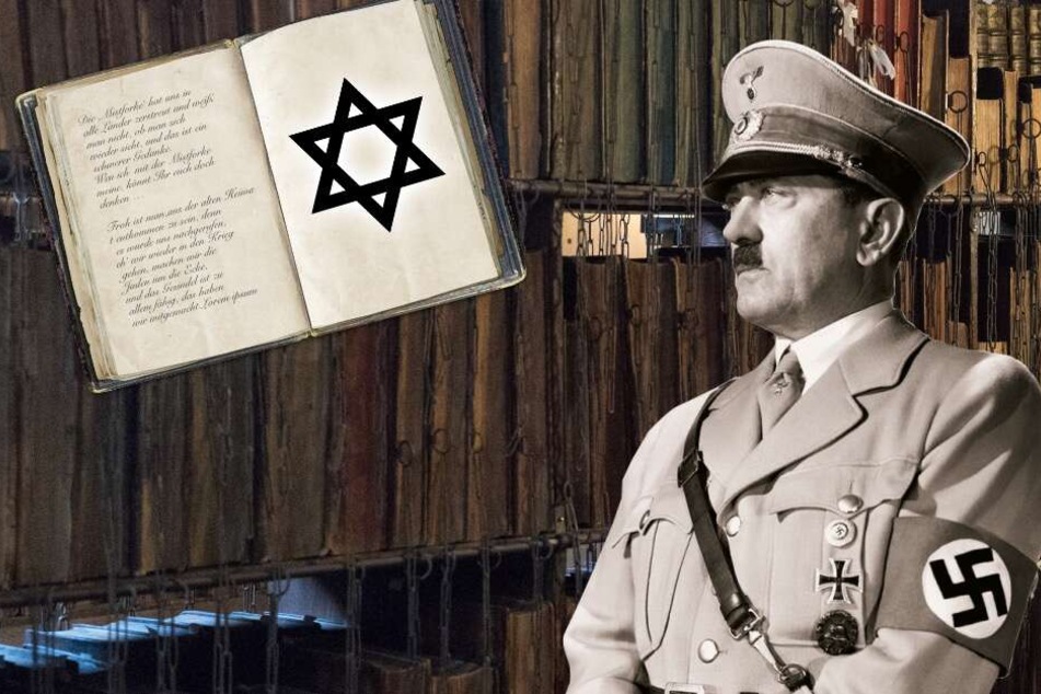 Zig tausende geraubte Bücher tauchen in Berlin auf (Bildmontage)