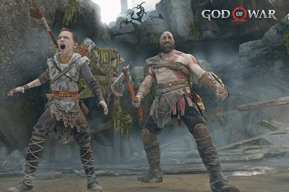 Atreus (l.) and his father Kratos are both working on controlling their anger in the new God of War release.