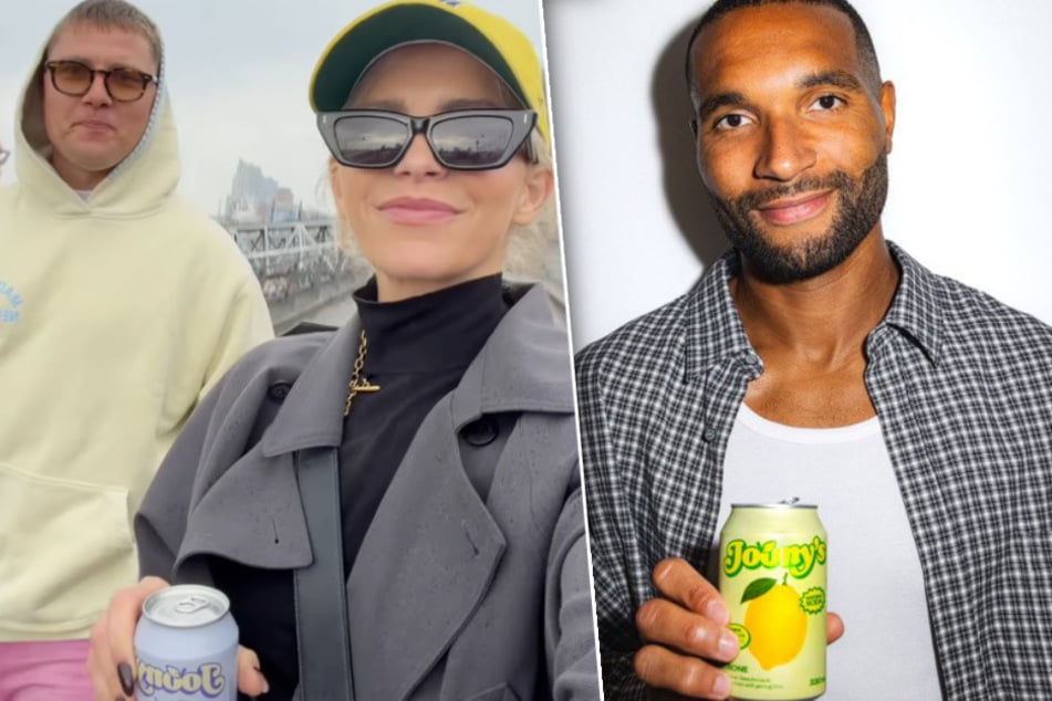 Andy Zingler (34, l.), Caro Daur (31) und Jonathan Tah (30, r.) investieren in das Hamburger Getränke-Start-up.