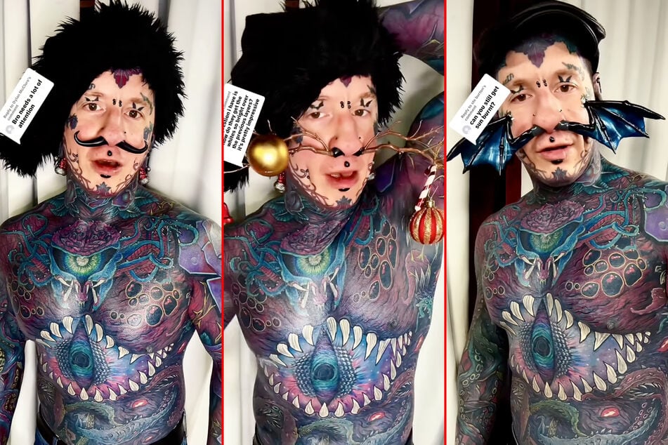 Canadian tattoo addict Remy Schofield has slammed a hater on social media who accused him of attention seeking.
