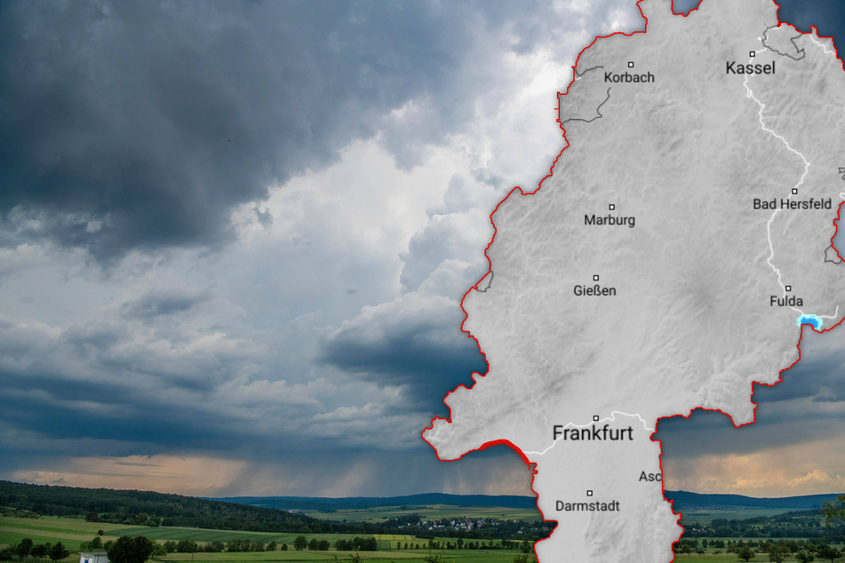 Fotomontage: In Hessen drohen am Wochenende teils schwere Gewitter (Symbolbild).