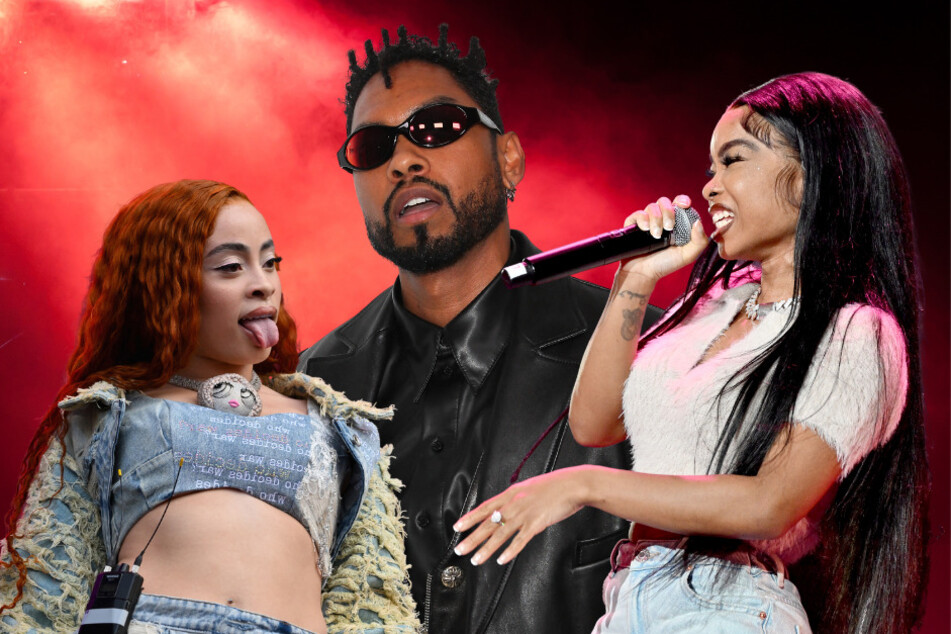 Ice Spice (l.), Miguel (c.), and Lola Brooke have been announced as performers for the 2023 Made In America Festival in Philadelphia.