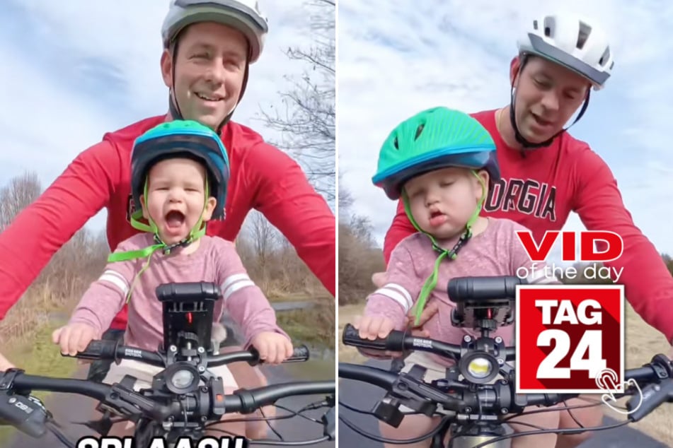 viral videos: Viral Video of the Day for January 19, 2026: Toddler hilariously dozes off mid bike ride with dad