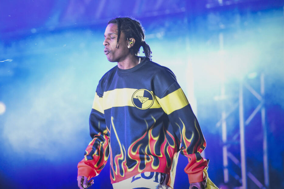 ASAP Rocky, Rapper aus den USA, singt während seines Auftritts beim Blockfest 2019.