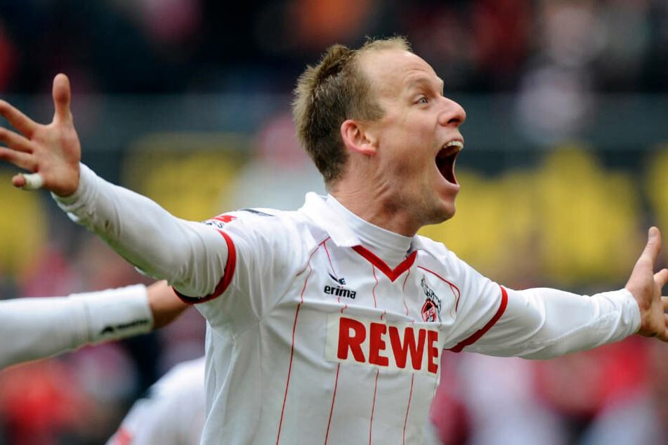 Kevin McKenna jubelt nach seinem 1:0 für den FC gegen Regensburg am 27. Spieltag der Saison 2012/13.