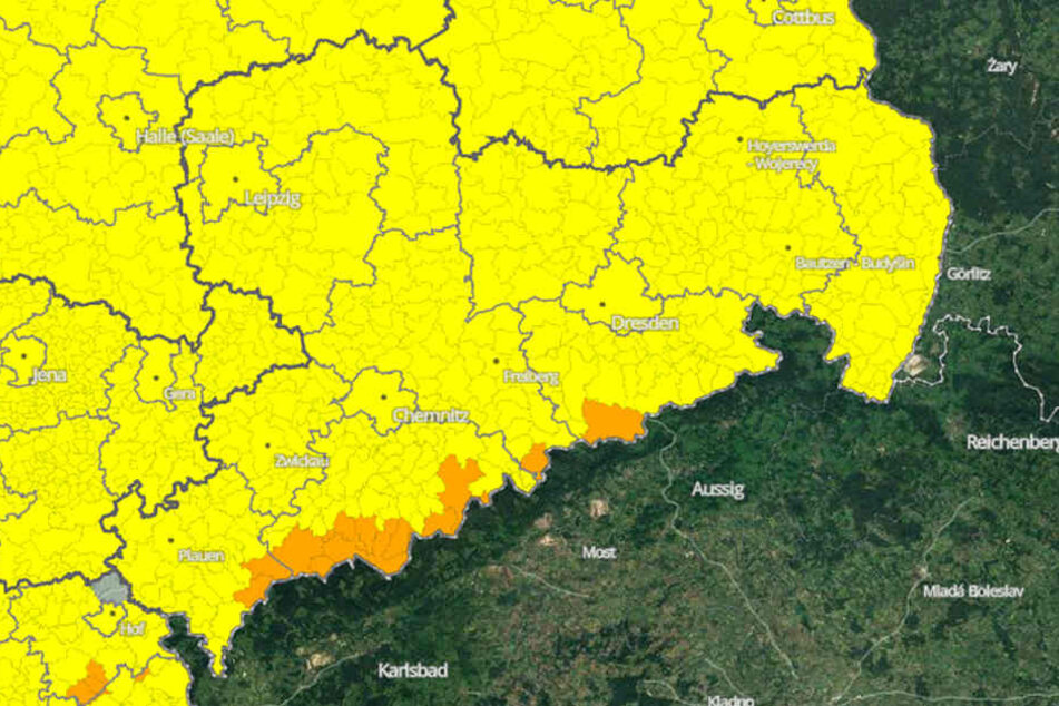 In ganz Sachsen wird es am Sonntag sehr windig bis stürmisch.