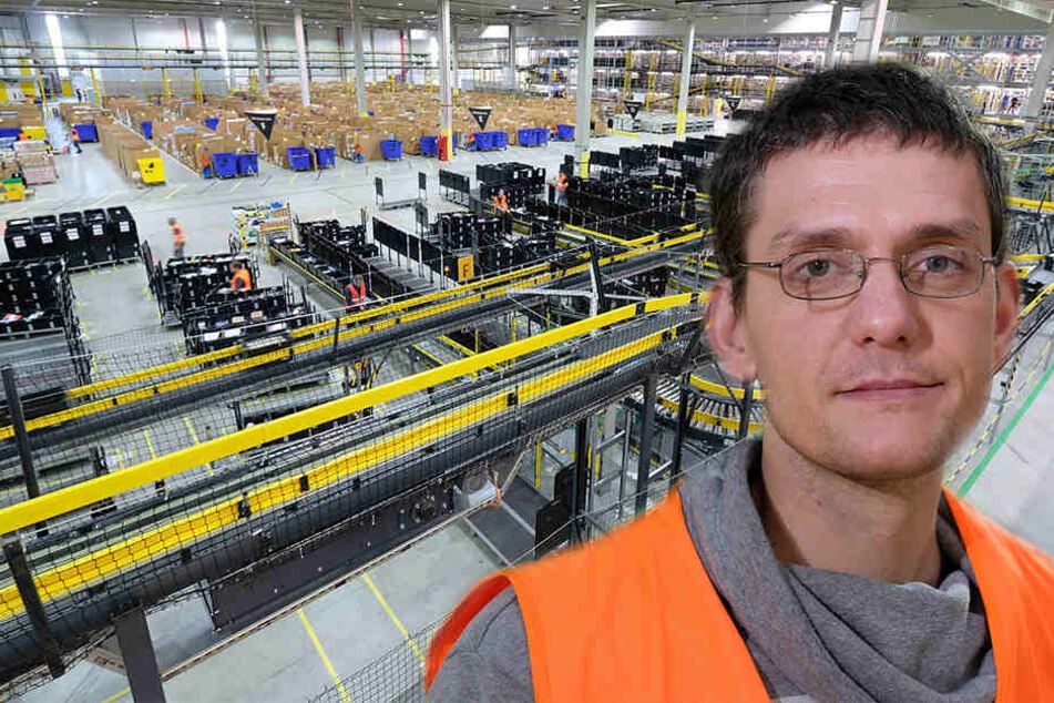 Christian Kubny (32) leidet an einer Hörschädigung. Er ist der erste behinderte Azubi, der seine Ausbildung bei Amazon in Leipzig erfolgreich abgeschlossen hat.