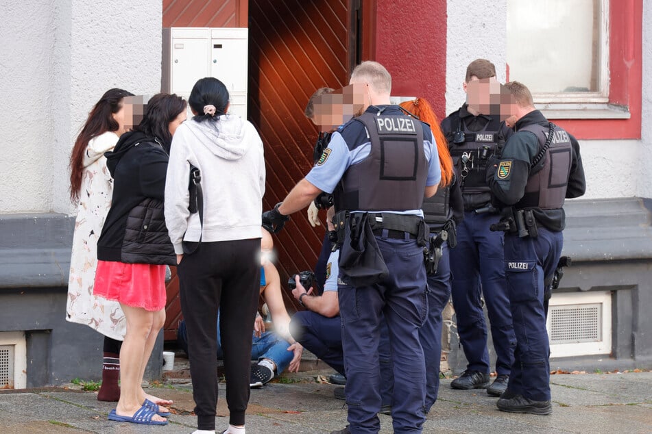 Die Polizei kam heute Vormittag auf dem Chemnitzer Sonnenberg zum Einsatz.