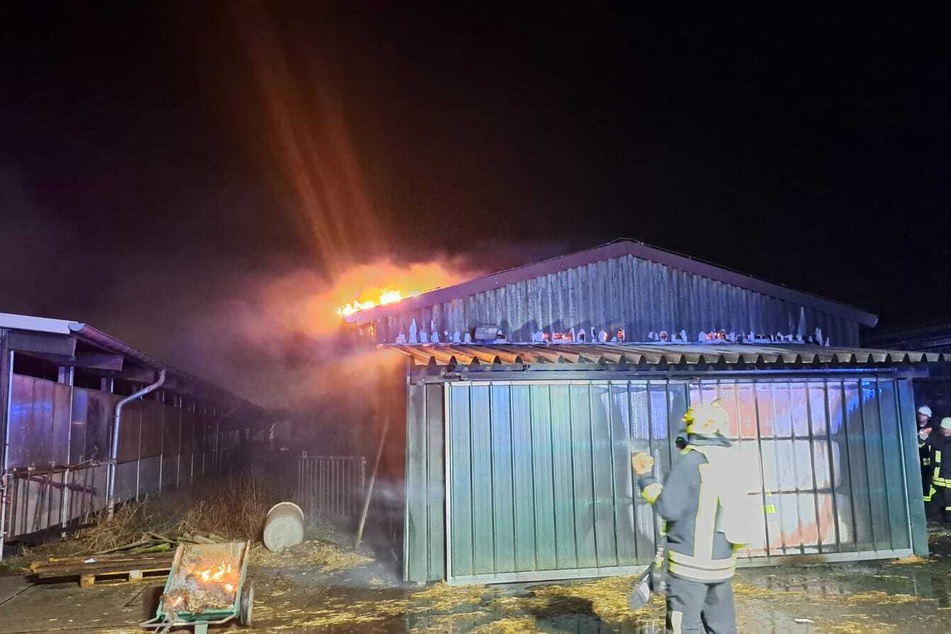 Auf dem Gelände der Agrargenossenschaft hatte bereits am Wochenende eine Lagerhalle gebrannt.