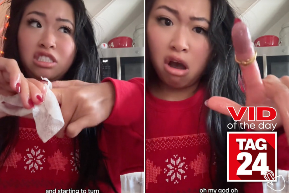 Today's Viral Video of the Day features a girl's reaction after getting a tight ring stuck around her finger!