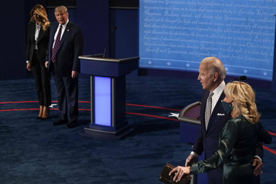 Trump and Biden traded blows all night.