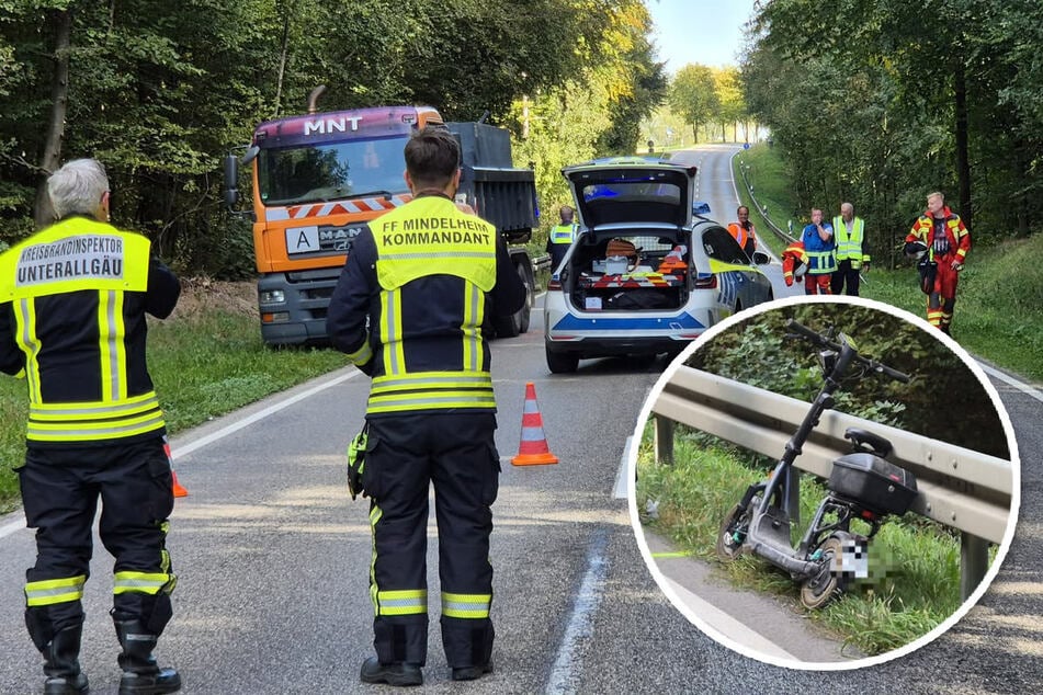 Lastwagen erfasst E-Roller-Fahrer: Senior schwer verletzt in Klinik