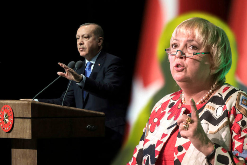 Claudia Roth (62, Grüne) kritisiert das Wahlkampf-Verbot für türkische Politiker wie Präsident Recep Tayyip Erdogan (64).