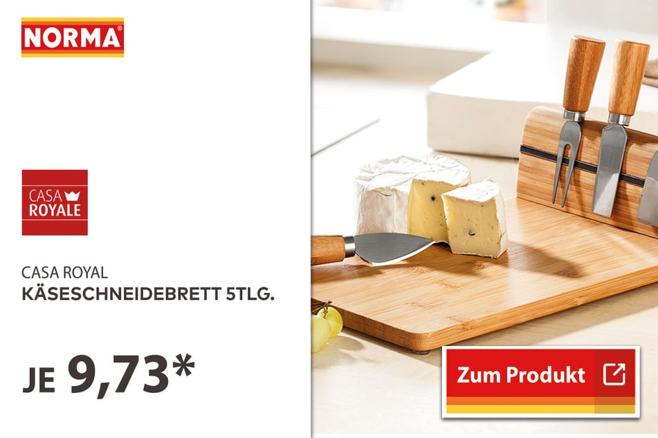 Käseschneidebrett für 9,73 Euro.
