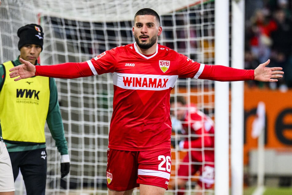 VfB-Knipser Deniz Undav gelang gegen den FCA der goldene Treffer des Tages.