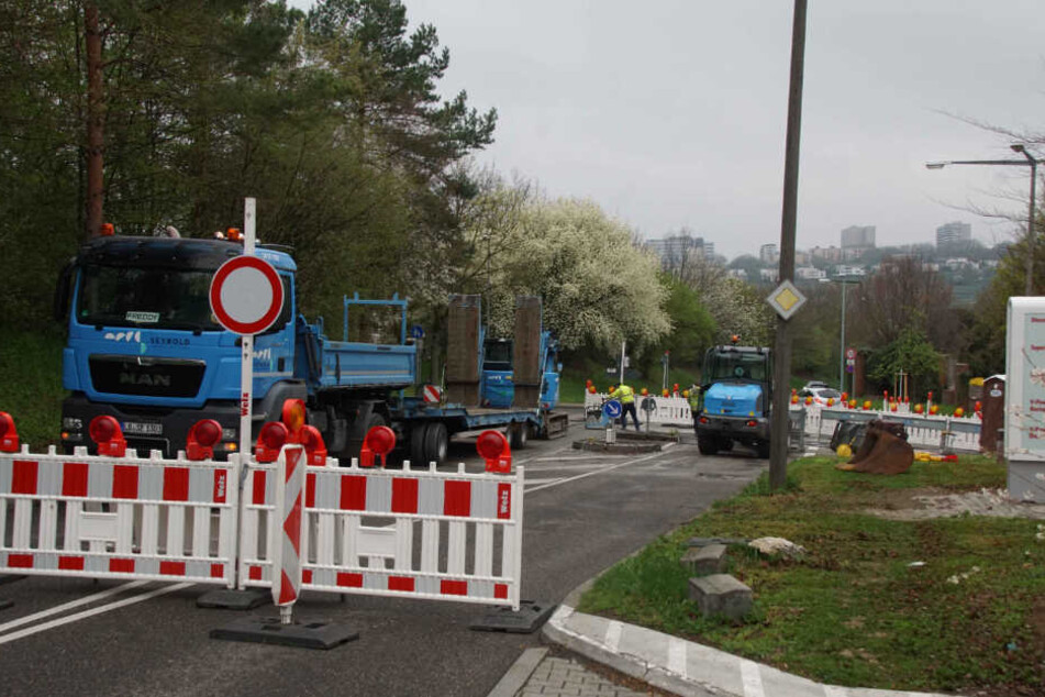 So sah die Baustelle Anfang April noch aus.