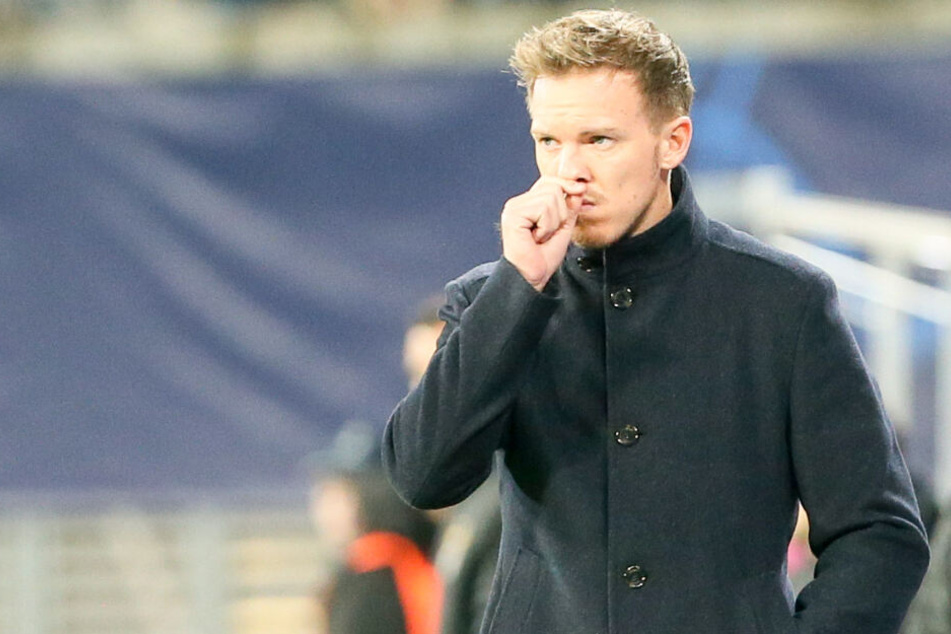 Bedient! Die Miene von Julians Nagelsmann sprach zwischenzeitlich Bände.