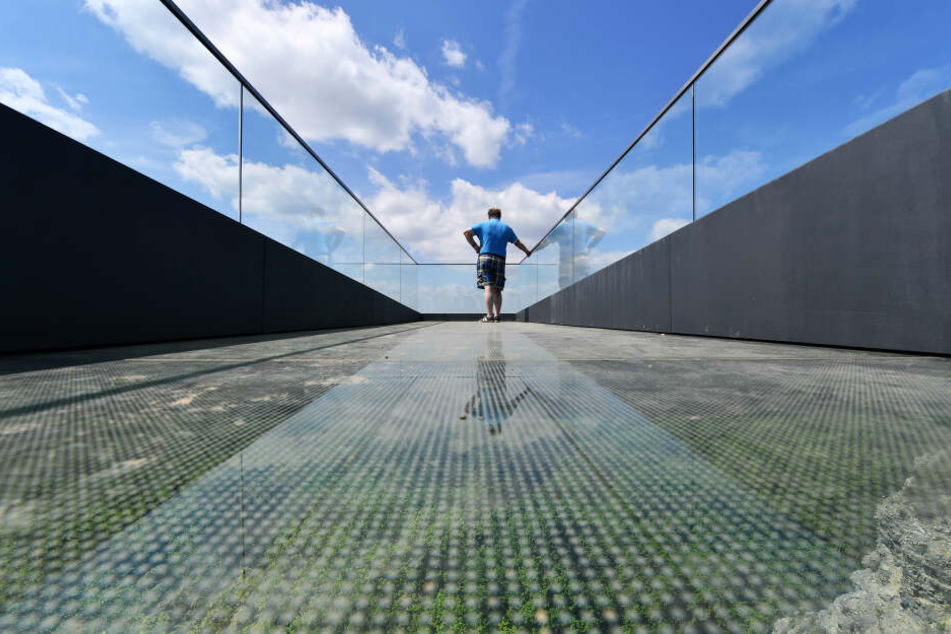 Der Skywalk auf dem Sonnenstein wurde 2017 eröffnet.