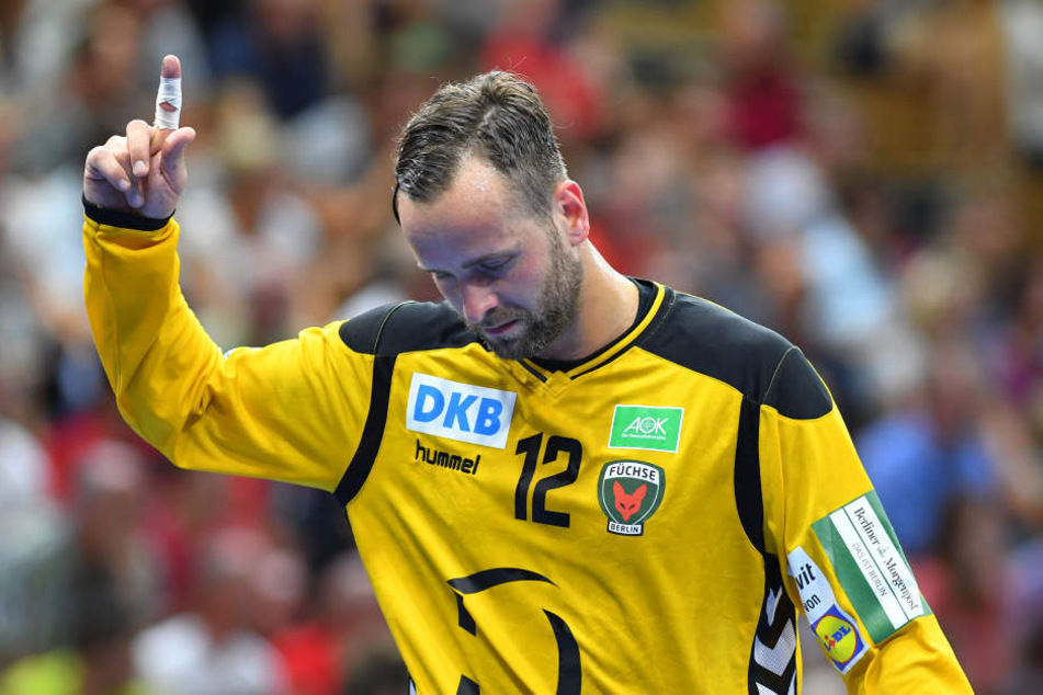 Füchse-Keeper Silvio Heinevetter machte einen super Job - zum Ärgernis der Dresdner.