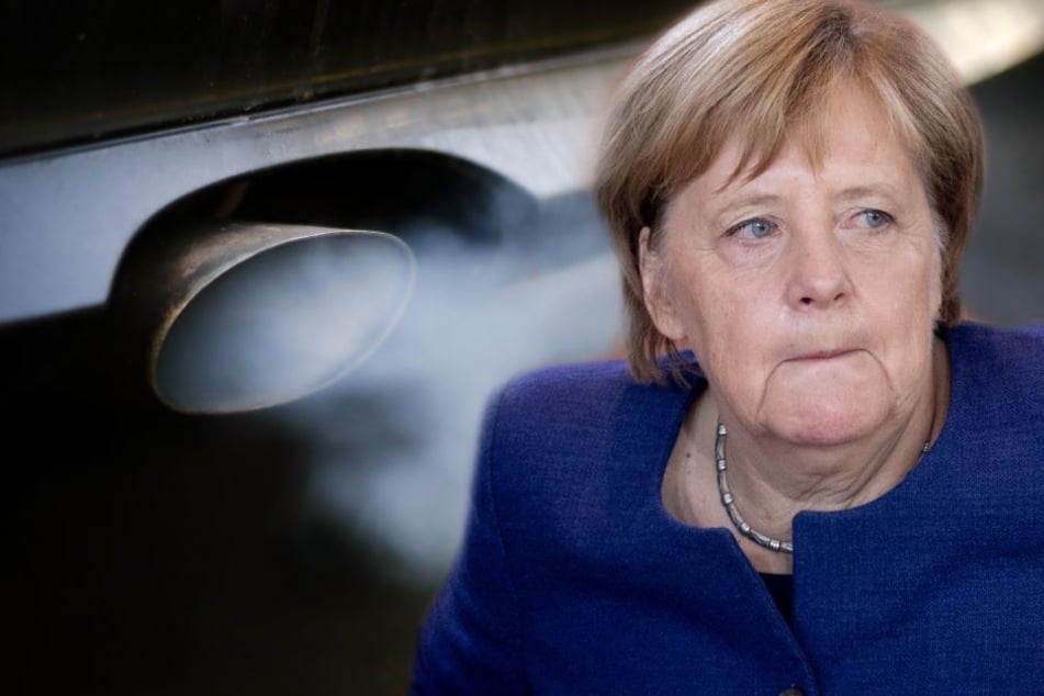 Kanzlerin Angela Merkel (64, CDU) will Fahrverbote per Gesetz erschweren. (Bildmontage)
