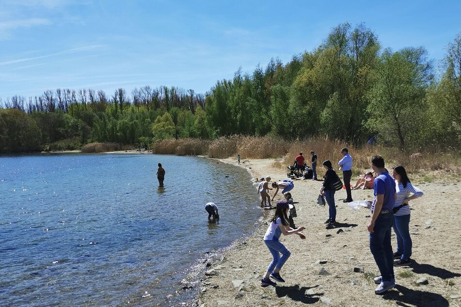 Am Kulkwitzer See wurden schon der ein oder andere Zeh ins Wasser getunkt.