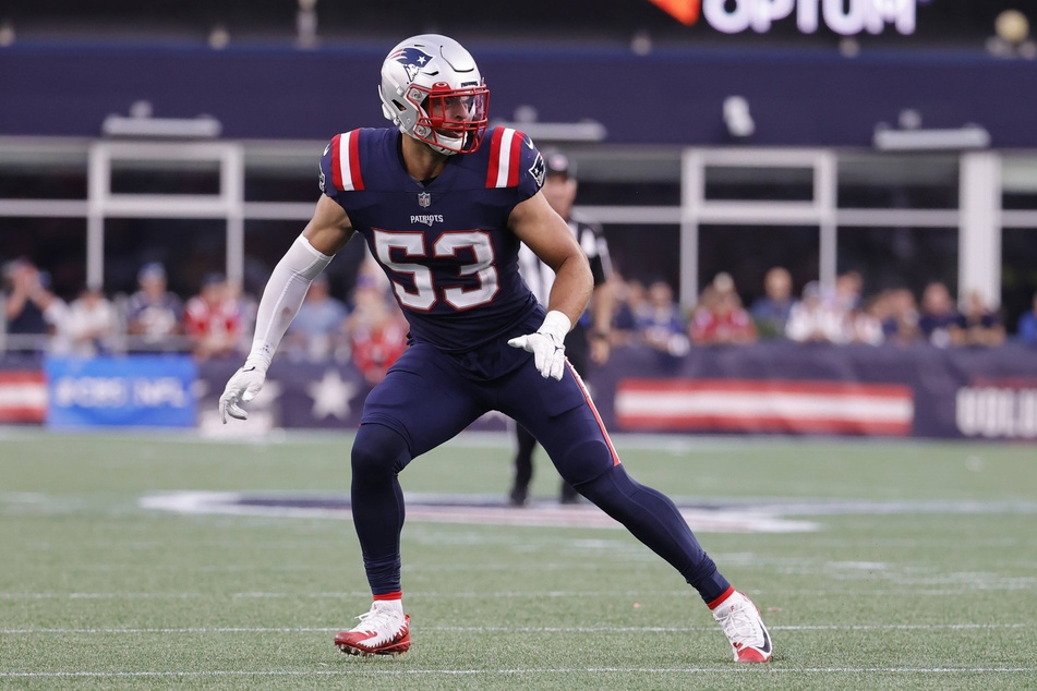 Patriots linebacker Kyle Van Noy returned an interception for a touchdown late in his team's win over the Falcons.