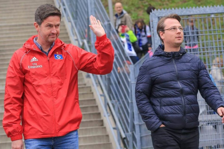 HSV-Kaderplaner Johannes Spors (r) soll bald nicht mehr Mitglied der Scouting-Abteilung sein.