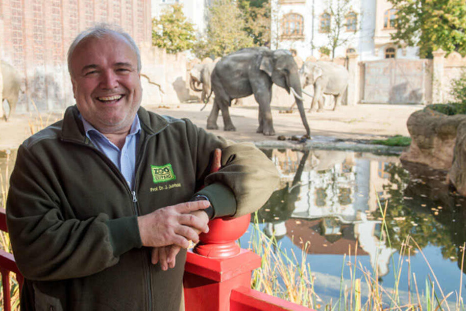 Seit über 20 Jahren dabei: Jörg Junhold (55) wird auch weiterhin den Leipziger Zoo führen. Er unterschrieb einen Vertrag bis 2025.