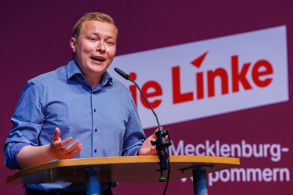 Der Linke-Landesvorsitzende Hennis Herbst (29) geht mit seiner Partei selbstbewusst in die anstehenden Gespräche. (Archivfoto)