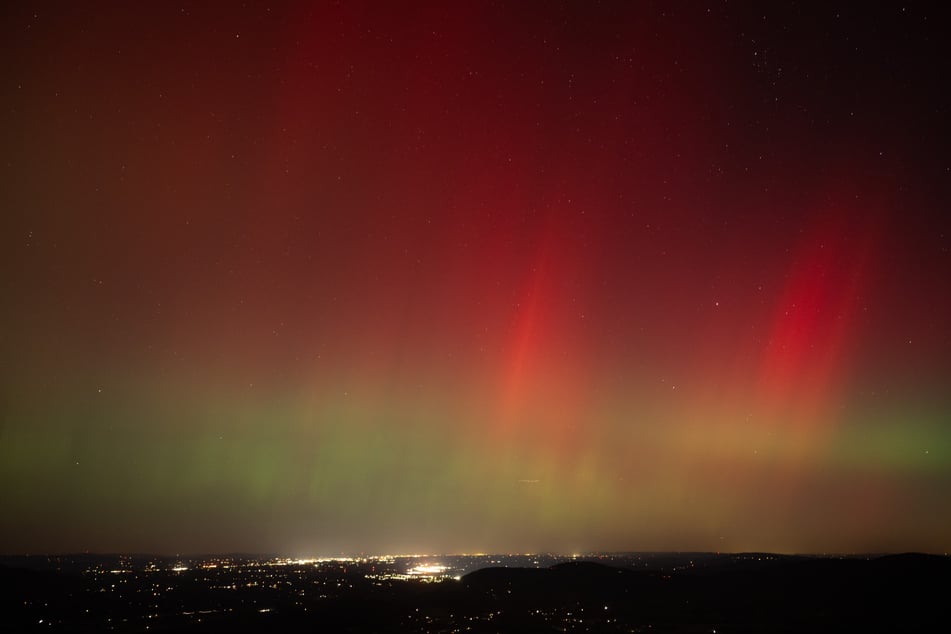 The dazzling celestial shows were caused by a gigantic ball of plasma – and an accompanying magnetic field – which erupted from the Sun earlier this week.