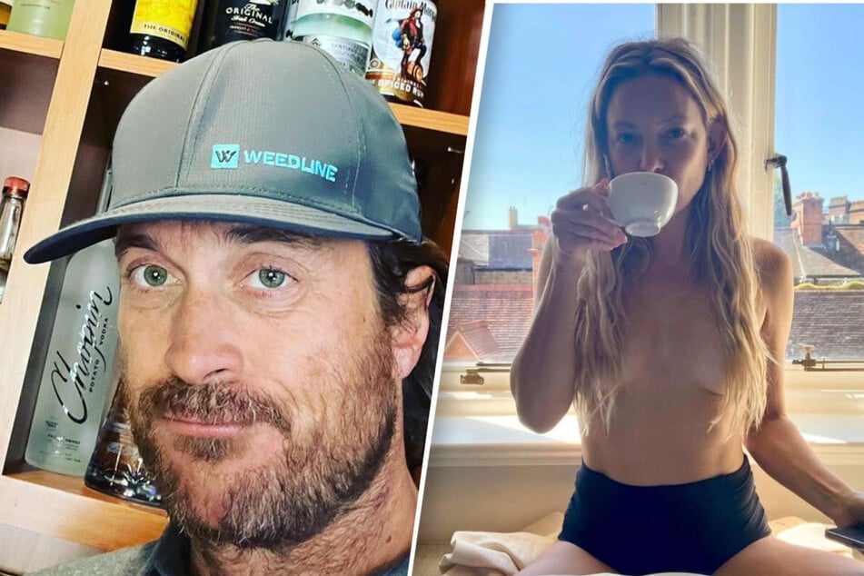 Oliver Hudson (l.) is not down with his sister Kate Hudson's topless photo.