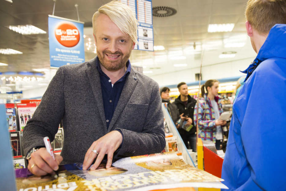 Ross Antony lockte die vielen Fans in die dm-Filiale.