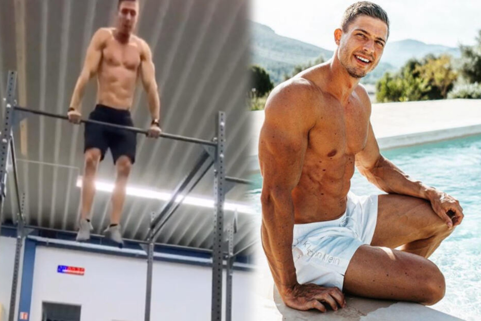 Der Stuttgarter Crossfit-Athlet Julius Ise (links: bei einem seiner heftigen Workouts) ermutigt seine Fans, sich auch mal Momente nur für sich selbst zu nehmen. (Fotomontage)